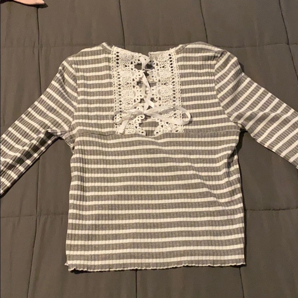Striped crop top